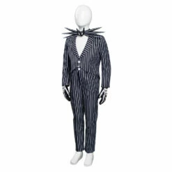 Enfant The Nightmare Before Christmas L'Étrange Noël De Monsieur Jack Jack Skellington Cosplay Costume Halloween -Cosplay Éclat Soldes 11004421 2