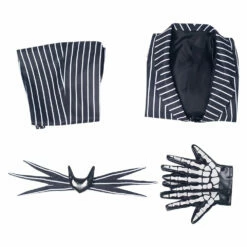 Enfant The Nightmare Before Christmas L'Étrange Noël De Monsieur Jack Jack Skellington Cosplay Costume Halloween -Cosplay Éclat Soldes 11004421 8
