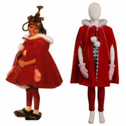 Enfant Film Le Grinch Christmas Noël Cindy Robe Cosplay Costume Halloween Carnival