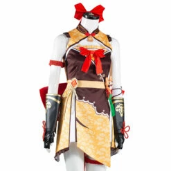 Genshin Impact Xiangling Cosplay Costume -Cosplay Éclat Soldes 11008573 5
