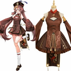 Genshin Impact Hu Tao Zombie Robe Design Original Cosplay Costume Carnival Halloween