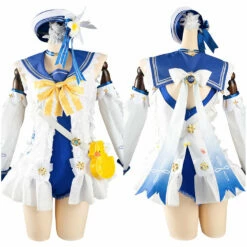 Genshin Impact Summertime Sparkle Barbara Cosplay Costume -Cosplay Éclat Soldes 12002749 cosplayying
