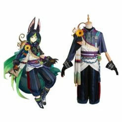 Genshin Impact Tighnaria Cosplay Costume Carnival Halloween