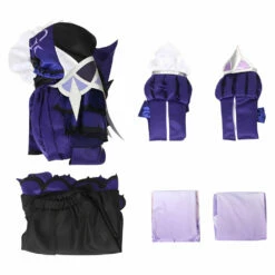 Genshin Impact Femme Fischl Polar Night Dream Cosplay Costume Halloween Carnival -Cosplay Éclat Soldes 12003166 8