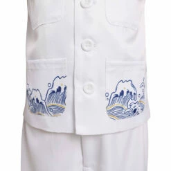 Enfant Japonais Bosozoku Kimono Pantalon Gilet Blanc Cosplay Costume Halloween Carnival -Cosplay Éclat Soldes 12003278 6