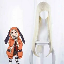 Kakegurui Compulsive Gambler Yomoduki Runa Cosplay Perruque