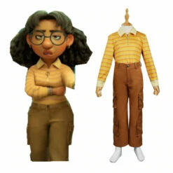 Alerte Rouge Turning Red Enfant Priya Uniform Cosplay Costume