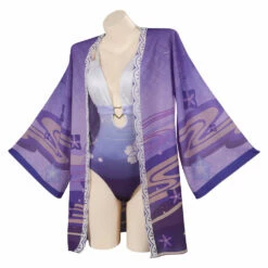 Genshin Impact Raiden Shogun Maillot De Bain Cosplay Costume Carnaval -Cosplay Éclat Soldes 15002600 2