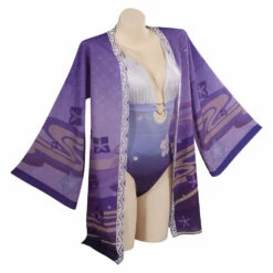 Genshin Impact Raiden Shogun Maillot De Bain Cosplay Costume Carnaval -Cosplay Éclat Soldes 15002600 4