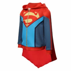 Enfant Batman And Superman: Battle Of The Super Sons-Superman Sweats à Capuche Cosplay Costume Halloween Carnival -Cosplay Éclat Soldes 15003471 2