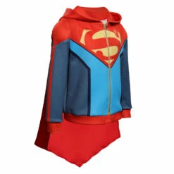 Enfant Batman And Superman: Battle Of The Super Sons-Superman Sweats à Capuche Cosplay Costume Halloween Carnival -Cosplay Éclat Soldes 15003471 4