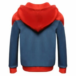 Enfant Batman And Superman: Battle Of The Super Sons-Superman Sweats à Capuche Cosplay Costume Halloween Carnival -Cosplay Éclat Soldes 15003471 6