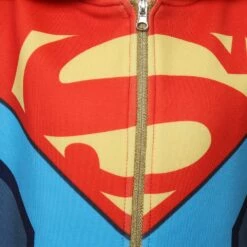 Enfant Batman And Superman: Battle Of The Super Sons-Superman Sweats à Capuche Cosplay Costume Halloween Carnival -Cosplay Éclat Soldes 15003471 7