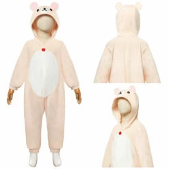 Enfant Rilakkuma‘s Theme Park Adventure Rilakkuma Pyjama Cosplay Costume Halloween Carnival -Cosplay Éclat Soldes 15003519 costumebuy2009