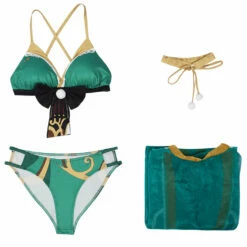 Genshin Impact Hina Goro Maillot De Bain Cosplay Costume -Cosplay Éclat Soldes 15004003 8