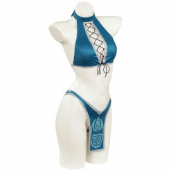 Mortel Kombat Kitana Maillot De Bain Cosplay Costume -Cosplay Éclat Soldes 15004015 4