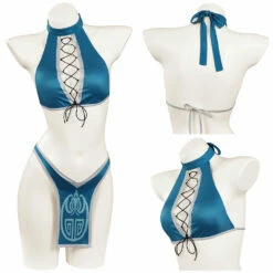 Mortel Kombat Kitana Maillot De Bain Cosplay Costume -Cosplay Éclat Soldes 15004015 costumebuy2009
