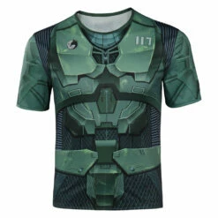 Halo Master Chief John Jeu T-shirt Cosplay Costume Design Original -Cossky -Cosplay Éclat Soldes 15004057 1