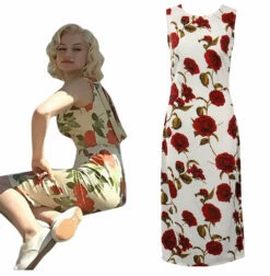 Film BLonde: Norma Jeane Robe Rose Cosplay Costume