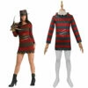 Les Griffes De La Nuit Freddy Krueger Enfant Fille Robe Cosplay Costume Halloween Carnival