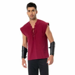 Adult Pirate Cosplay Costume Chemise Retro Halloween Carnival -Cosplay Éclat Soldes 15008618 6