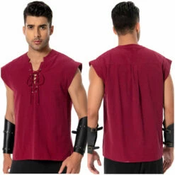 Adult Pirate Cosplay Costume Chemise Retro Halloween Carnival