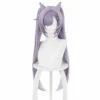 Genshin Impact Keqing Perruque Avec Cornes Cosplay Perruque