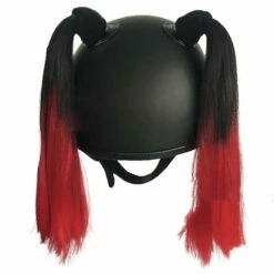 Harley Quinn Perruque Double Queue De Cheval Motard Cosplay -Cosplay Éclat Soldes 2108031 5