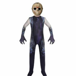 Friday The 13th Vendredi 13 Enfant Jason Voorhees Combinaison Cosplay Costume Halloween Carnival