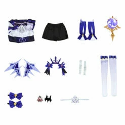 Genshin Impact Fischl Von Luftschloss Narfidort Robe Cosplay Costume Carnival Halloween -Cosplay Éclat Soldes 2515574 5