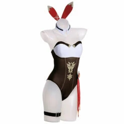 Genshin Impact Amber Bunny Girl Cosplay Costume -Cosplay Éclat Soldes 251723 2