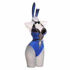 Genshin Impact Yelan Bunny Girls Cosplay Costume 6 Genshin Impact Yelan Bunny Girls Cosplay Costume -Cosplay Éclat Soldes 256146 2