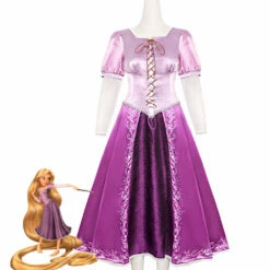 Enfant Enchanted Rapunzel Cosplay Costume Robe Carnaval Halloween