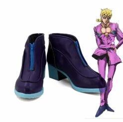 JoJo's Bizarre Adventure Golden Wind JJBA Giorno Giovanna Cosplay Chaussures
