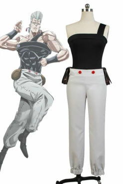 JoJo's Bizarre Adventure Stardust Crusaders Jean Pierre Polnareff Cosplay Costume