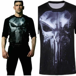 Daredevil Punisher Tee-shirt Cosplay Costume