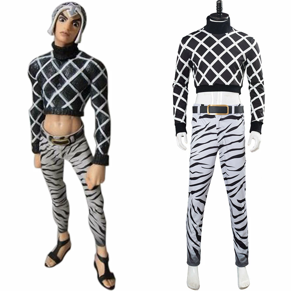 JoJo‘s Bizarre Adventure Guīdo Mista Halloween Carnaval Cosplay Costume 1 JoJo‘s Bizarre Adventure Guīdo Mista Halloween Carnaval Cosplay Costume