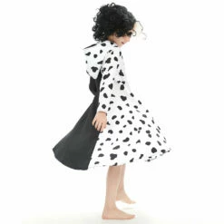Enfant 2021 Cruella Robe Noire & Blanche Enfant Cosplay Costume -Cosplay Éclat Soldes Enfant2021CruellaRobeNoire BlancheEnfantCosplayCostume 7