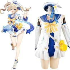 Genshin Impact Summertime Sparkle Barbara Cosplay Costume