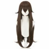 Genshin Impact Ambre Perruque Longue Cosplay Perruque