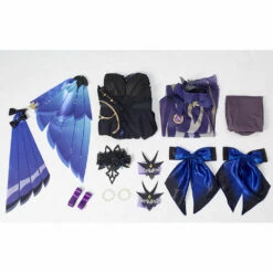 Genshin Impact Keqing Cosplay Costume -Cosplay Éclat Soldes b539784b07c7228173724edfe37f4db9