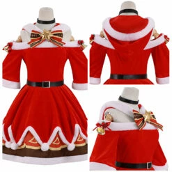 Genshin Impact Barbara Noël Robe Cosplay Costume -Cosplay Éclat Soldes c3b2e7151eeb61be9b25e09410a75c1c