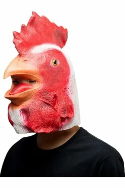 Coq Masque Halloween Carnaval Fete Animaux Masques Cosplay Accessoire -Cosplay Éclat Soldes image 1123