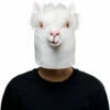 Alpaga Blanc Masque Halloween Carnaval Fete Animaux Masques Cosplay Accessoire