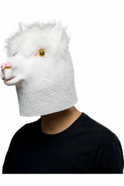 Alpaga Blanc Masque Halloween Carnaval Fete Animaux Masques Cosplay Accessoire -Cosplay Éclat Soldes image 1158