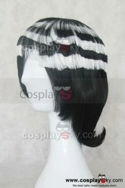 Soul Eater Death The Kid Cosplay Perruque -Cosplay Éclat Soldes soul eater death the kid stratified black and white cosplay wig 1